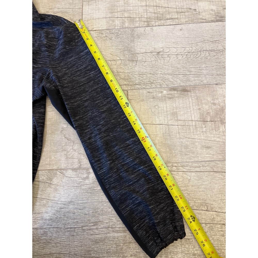 Lululemon Heather Black 1/4 zip Pullover Windbreaker Golf Running Stretch Size S - Picture 6 of 9